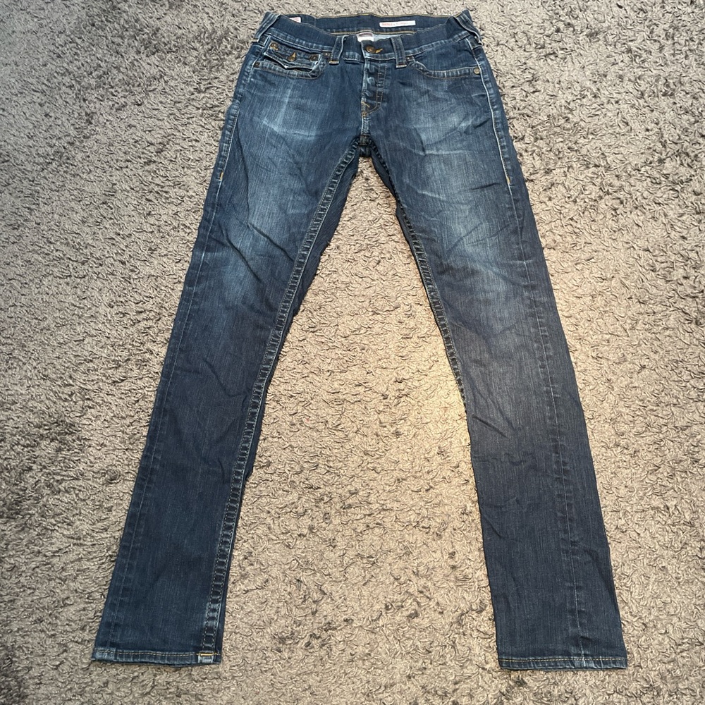 True Religion Men's Skinny Jeans - Dark Blue